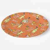 Dr. Seuss Grüne Eier mit Schinken Charakter-Muster Pappteller (Schrägansicht)