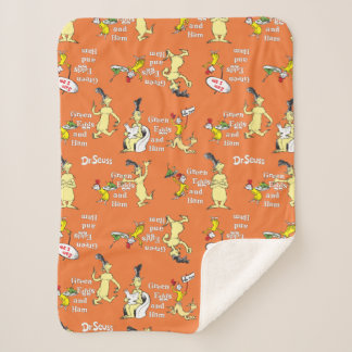 Dr. Seuss Grüne Eier mit Schinken Charakter-Muster Sherpadecke