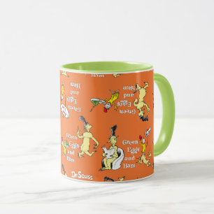 Dr. Seuss Grüne Eier mit Schinken Charakter-Muster Tasse