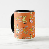 Dr. Seuss Grüne Eier mit Schinken Charakter-Muster Tasse (Vorderseite Links)