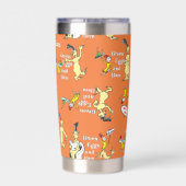 Dr. Seuss Grüne Eier mit Schinken Charakter-Muster Thermobecher (Rückseite)