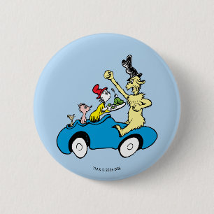 Dr. Seuss Grüne Eier mit Schinken Charaktere im Au Button