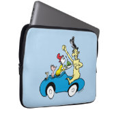 Dr. Seuss Grüne Eier mit Schinken Charaktere im Au Laptopschutzhülle (Vorne Rechts)