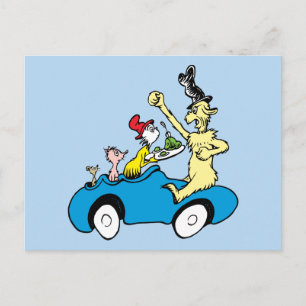 Dr. Seuss Grüne Eier mit Schinken Charaktere im Au Postkarte