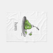 Dr. Seuss | Grüne Eier mit Schinken Fleecedecke (Vorderseite (Horizontal))