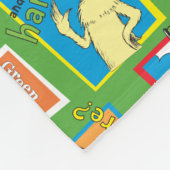 Dr. Seuss Grüne Eier mit Schinken Geschichte Zitat Fleecedecke (Ecke)