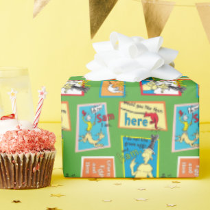 Dr. Seuss Grüne Eier mit Schinken Geschichte Zitat Geschenkpapier