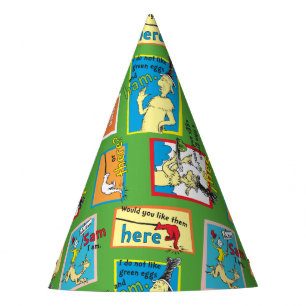 Dr. Seuss Grüne Eier mit Schinken Geschichte Zitat Partyhütchen