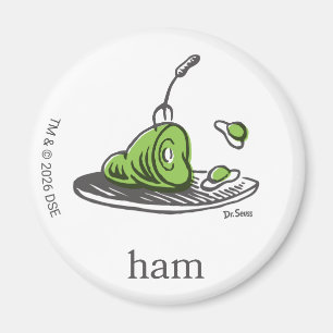 Dr. Seuss   Grüne Eier mit Schinken Magnet