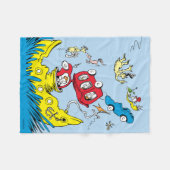 Dr. Seuss | Grüne Eier mit Schinken Szene Fleecedecke (Vorderseite (Horizontal))