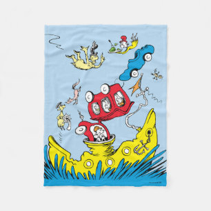 Dr. Seuss   Grüne Eier mit Schinken Szene Fleecedecke