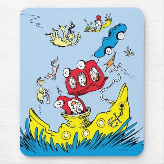 Dr. Seuss | Grüne Eier mit Schinken Szene Mousepad (Vorne)