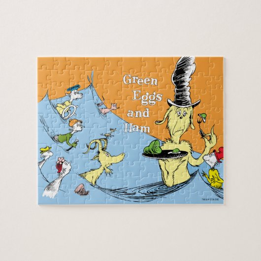 Dr. Seuss Grüne Eier mit Schinken Wasserszene Puzzle (Horizontal)