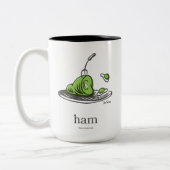 Dr. Seuss | Grüne Eier mit Schinken Zweifarbige Tasse (Links)