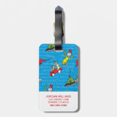 Dr. Seuss| Grüne Eier und Ham Storybook Muster Gepäckanhänger (Rückseite vertikal)