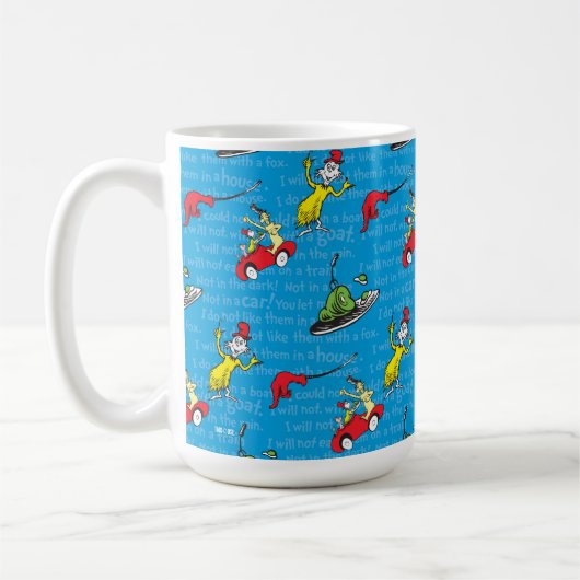 Dr. Seuss| Grüne Eier und Ham Storybook Muster Kaffeetasse (Links)