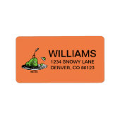 Dr. Seuss | Grüne Eier und Hammsymbol Adressaufkleber (Vorne)