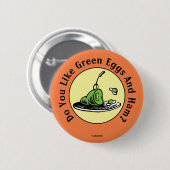 Dr. Seuss | Grüne Eier und Hammsymbol Button (Vorne & Hinten)