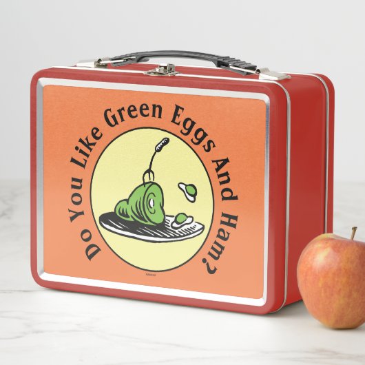Dr. Seuss | Grüne Eier und Hammsymbol Metall Brotdose (Beispiel)