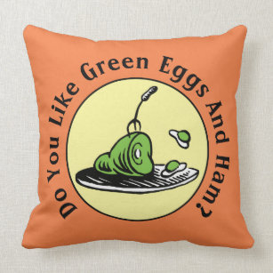 Dr. Seuss  Grüne Eier und Hasenikon Kissen