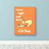 Dr. Seuss | Grüne Eier und Schinken Leinwanddruck (Insitu (Holzboden))