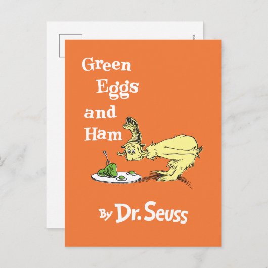 Dr. Seuss | Grüne Eier und Schinken Postkarte (Vorne/Hinten)