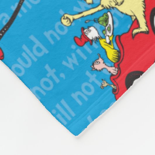 Dr. Seuss | Grüne Eier und Schinken Storybook Must Fleecedecke (Ecke)