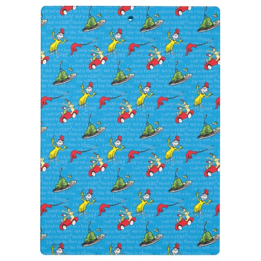 Dr. Seuss | Grüne Eier und Schinken Storybook Must Klemmbrett (Rückseite)