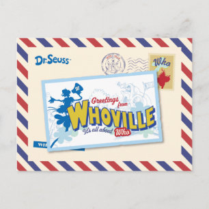 Dr. Seuss Grüße aus Who-ville Postkarte