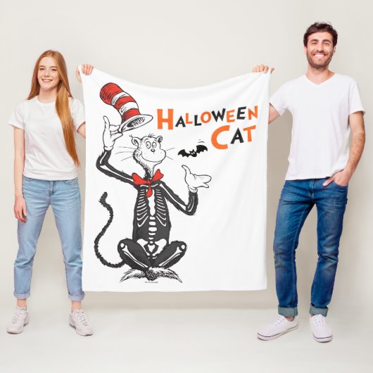 Dr. Seuss | Halloween Cat in the Hat Fleecedecke (Beispiel)