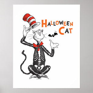 Dr. Seuss   Halloween Cat in the Hat Poster