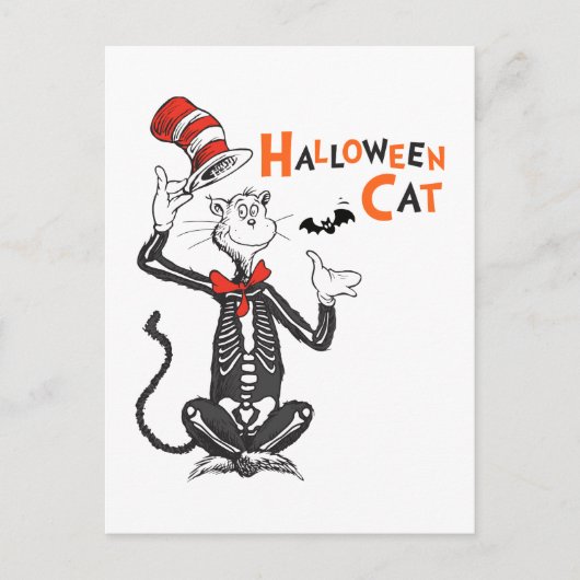Dr. Seuss | Halloween Cat in the Hat Postkarte (Vorderseite)