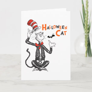 Dr. Seuss   Halloween-Katze im Hut Karte