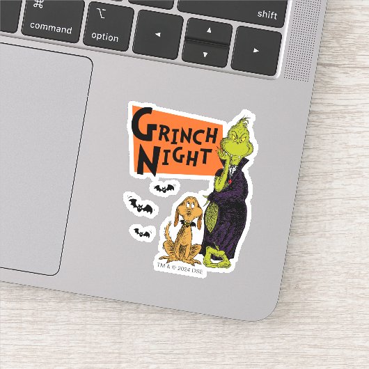 Dr. Seuss | Hallowen Grinch Night Graphic Aufkleber (Detail)