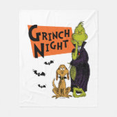 Dr. Seuss | Hallowen Grinch Night Graphic Fleecedecke (Vorderseite)