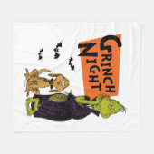 Dr. Seuss | Hallowen Grinch Night Graphic Fleecedecke (Vorderseite (Horizontal))
