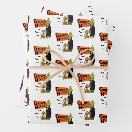 Dr. Seuss | Hallowen Grinch Night Graphic Geschenkpapier Set (Beispiel)