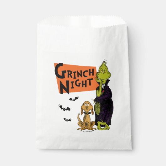 Dr. Seuss | Hallowen Grinch Night Graphic Geschenktütchen (Vorderseite)