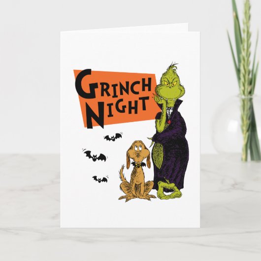 Dr. Seuss | Hallowen Grinch Night Graphic Karte (Vorderseite)