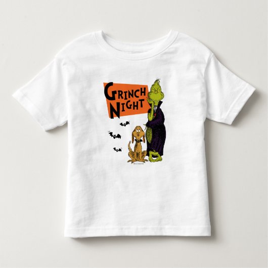Dr. Seuss | Hallowen Grinch Night Graphic Kleinkind T-shirt (Vorderseite)