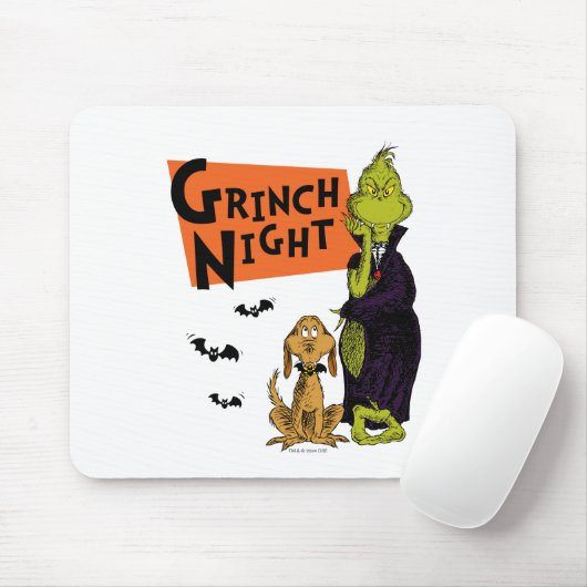 Dr. Seuss | Hallowen Grinch Night Graphic Mousepad (Mit Mouse)