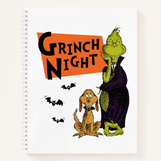 Dr. Seuss | Hallowen Grinch Night Graphic Notizblock (Vorderseite)