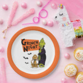 Dr. Seuss | Hallowen Grinch Night Graphic Pappteller (Party)