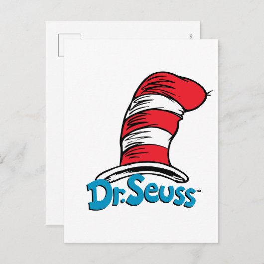 Dr. Seuss Hat Logo Postkarte (Vorne/Hinten)