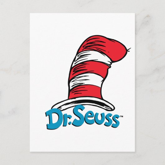 Dr. Seuss Hat Logo Postkarte (Vorderseite)