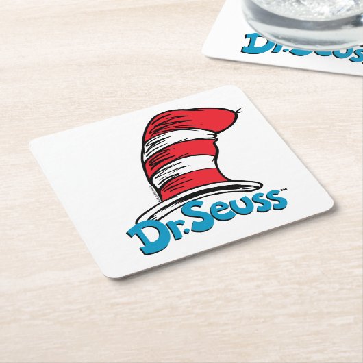 Dr. Seuss Hat Logo Rechteckiger Pappuntersetzer (angewinkelt)