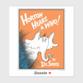 Dr. Seuss | Horton hört A Who the Book Aufkleber (Blatt)
