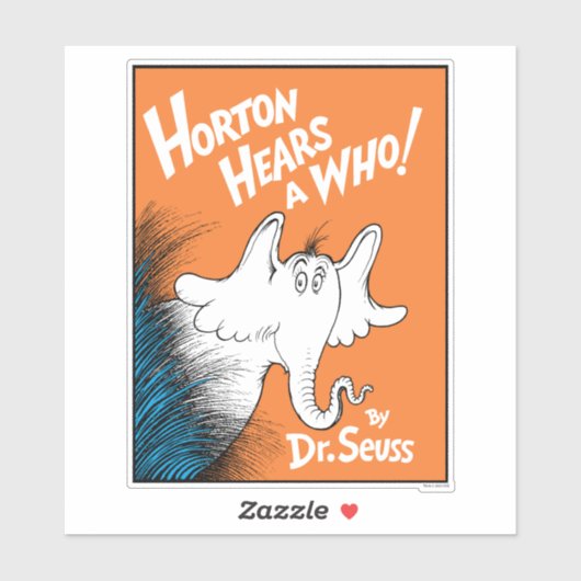Dr. Seuss | Horton hört A Who the Book Aufkleber (Blatt)