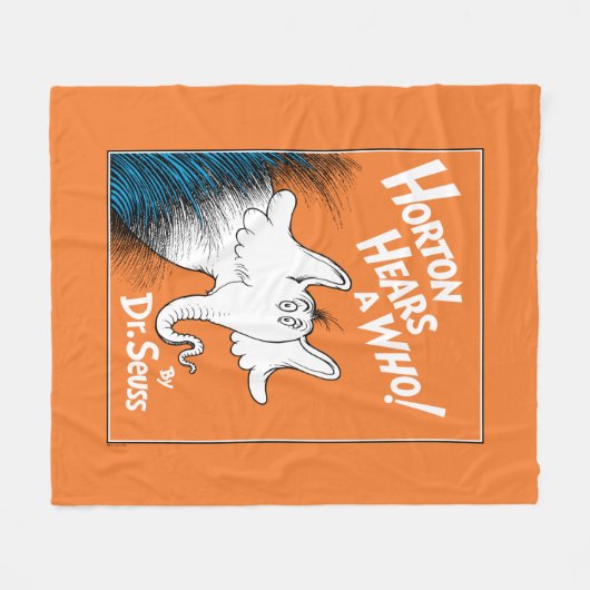 Dr. Seuss | Horton hört A Who the Book Fleecedecke (Vorderseite (Horizontal))