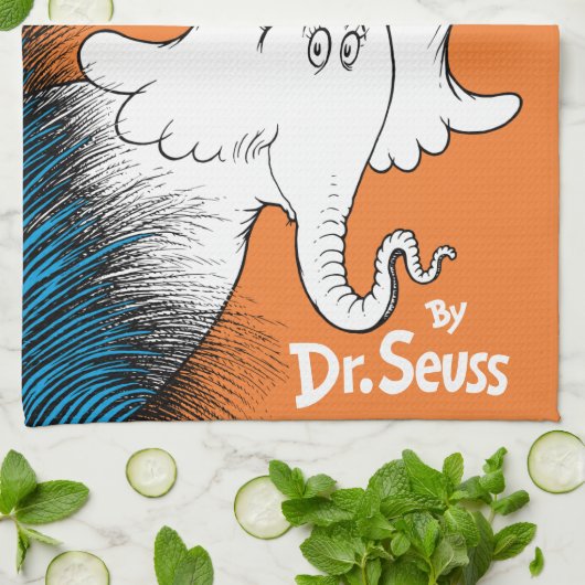 Dr. Seuss | Horton hört A Who the Book Geschirrtuch (Gefaltet)